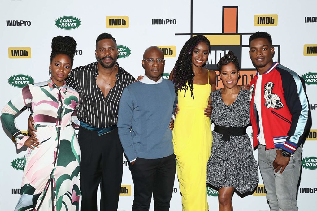 Regina King, Colman Domingo, Barry Jenkins, Teyonah Parris, Stephan James, and KiKi Layne at an event for If Beale Street Could Talk 2018 IMDb at Toronto