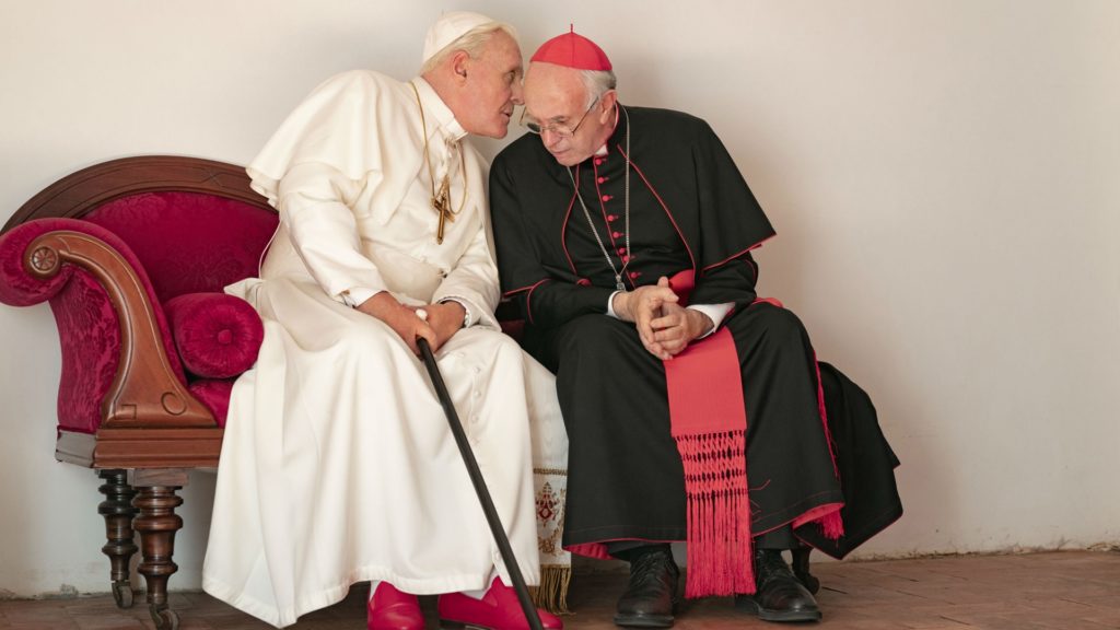 THE TWO POPES Dois Papas Jonathan Pryce Anthony Hopkins